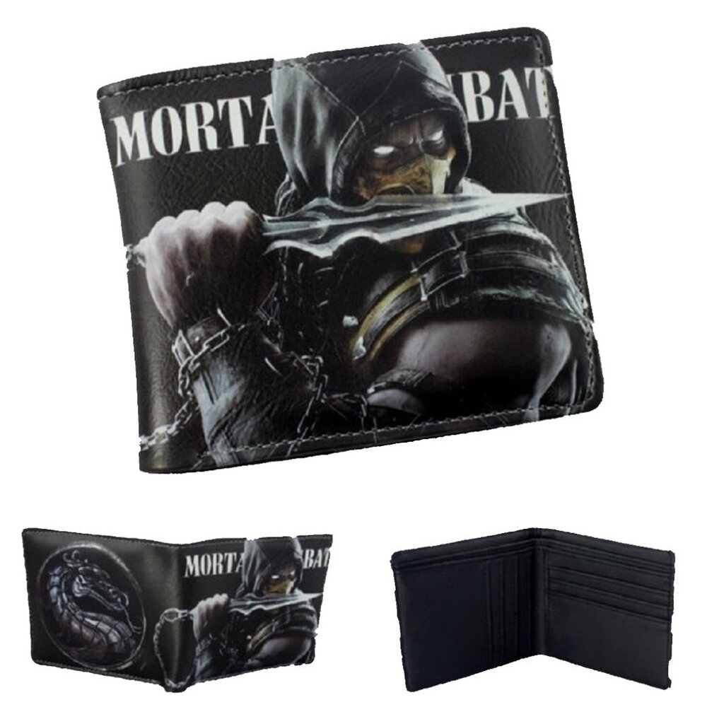 Scorpion Mortal Kombat Bifold Wallet Gamer Character Accessory